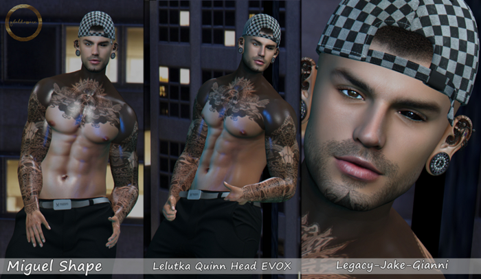 ::G.B-Miguel Shape-Lelutka Quinn Head::