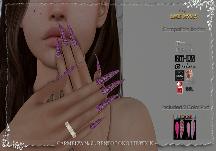 {L.M.E}CARMELYA Nails BENTO LONG LIPSTICK#40
