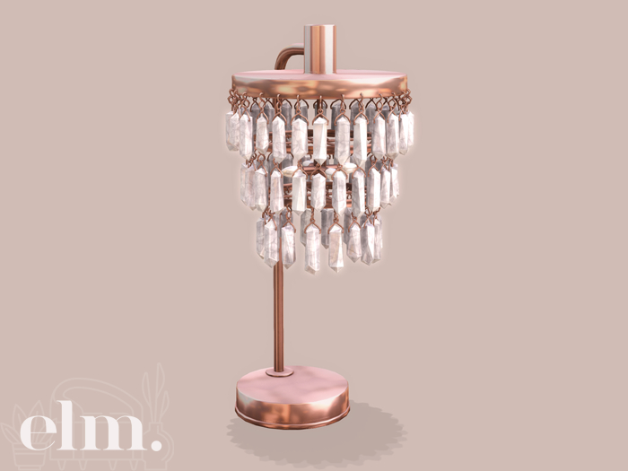 Elm. Melody Table Lamp [Rose Gold]