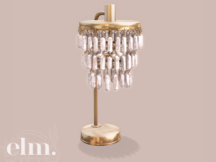 Elm. Melody Table Lamp [Gold]