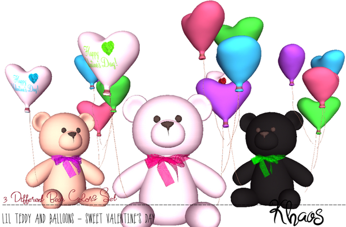 Khaos's Lil Teddy & Balloons "SWEET VALENTINE"