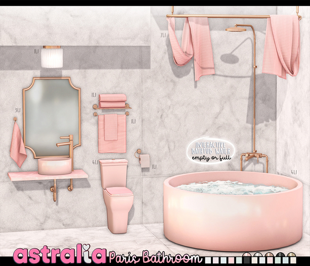 Astralia - Paris Bathroom (Towels Rack 1)