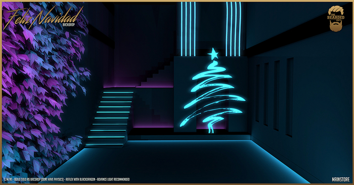 Feliz Navidad Backdrop - The Bearded Guy