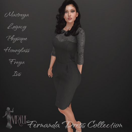 Virtue Fernanda Dress {Noire}