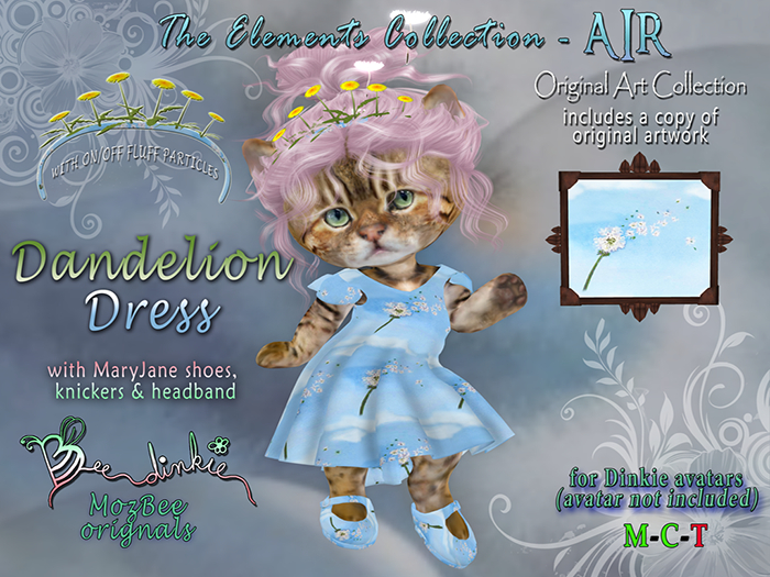 {BD} Dandelion Dress-Elemental Collection-AIR