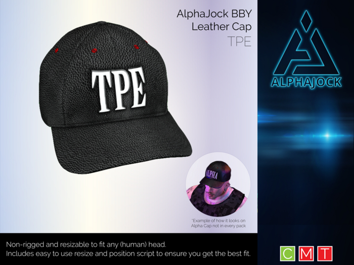 [AlphaJock] BBY Leather Cap - TPE