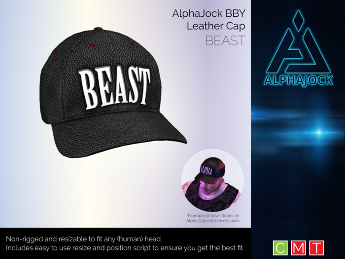 [AlphaJock] BBY Leather Cap - BEAST