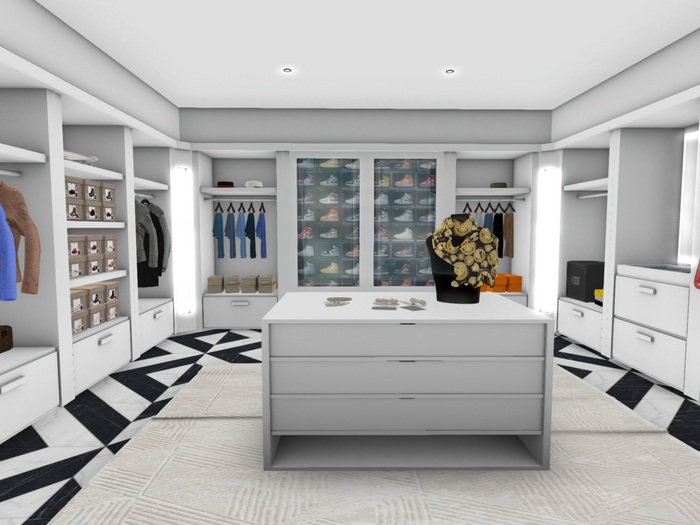 Hollyhood Men's Closet WHITE - FATPACK