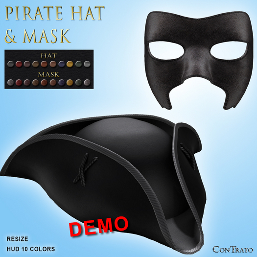 [ConTrato] Pirate Hat & Mask DEMO