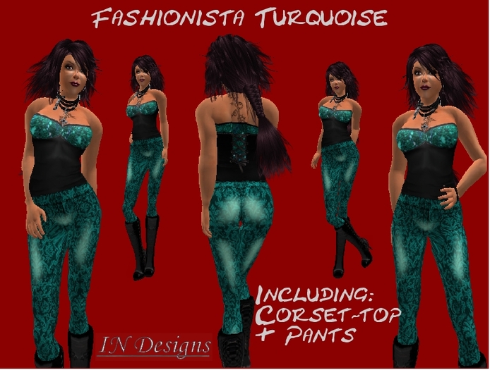 :IN Designs: Fashionista Turquoise