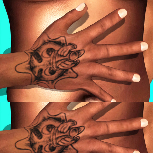 GLO HAND TATTOO