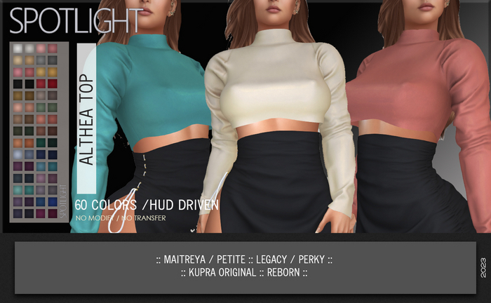 SPOTLIGHT - ALTHEA TOP (DEMO Available In-World) 