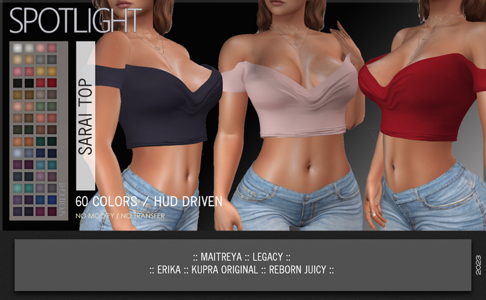 SPOTLIGHT - SARAI TOP (DEMO Available In-World) 