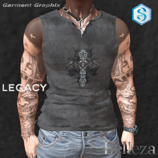 *GG - Gothic Cross  Laced Vest 
