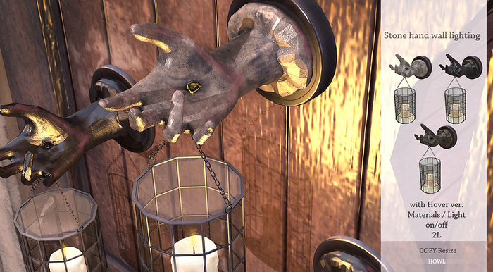 Howl - Stone hand wall lighting FATPACK [ADD]