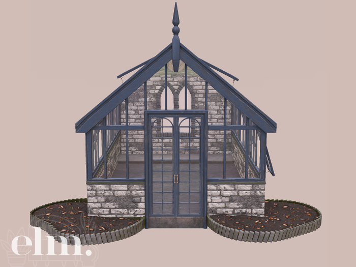 Elm. Matilda Greenhouse [Graywashed Brick]