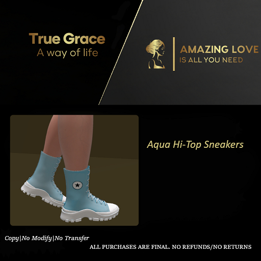 Aqua Hi-Top Sneakers Legacy