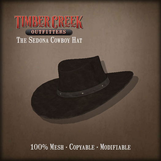 [Timber Creek] The Sedona Cowboy Hat-Faded Brown