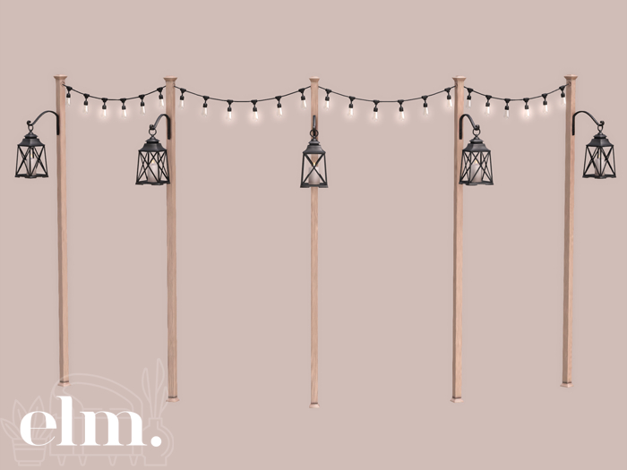 Elm. Camelia String Lights [Oak]