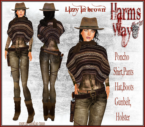 Harm's Way Lizzy in brown