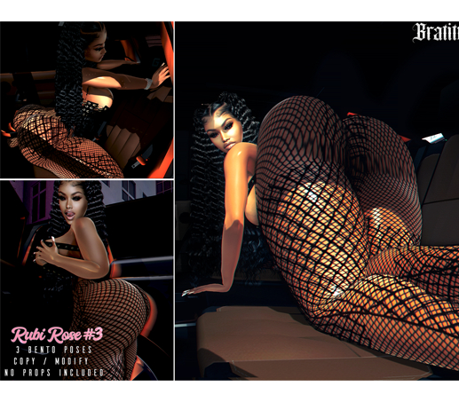BRATITUDE - RUBI ROSE #3 POSE PACK UNPACK