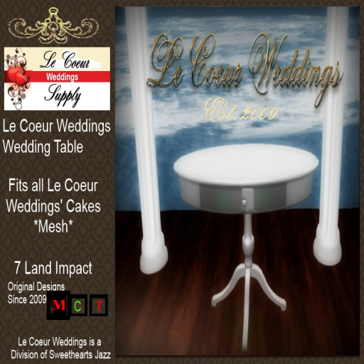 Le Coeur Weddings - Cake Table White - COPY V2 BAGGED
