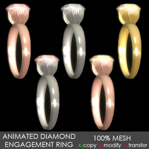Embellish Animated Leaf Prong Diamond Ring 