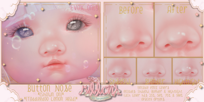 {Ribbons} Button Nose - EvoX {Box}