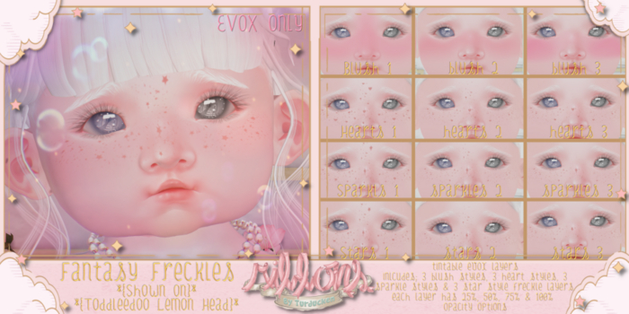 {Ribbons} Fantasy Freckles - EvoX {Box}