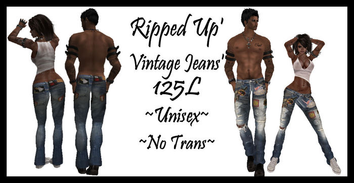 CUSTOM iNKZ !Vintage Patchwerk ~Low Rise~