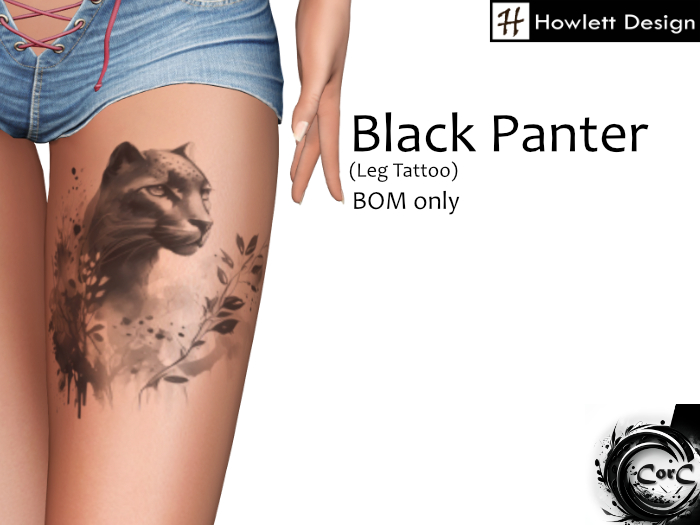 [HDesign] Black Panter (Leg Tattoo)