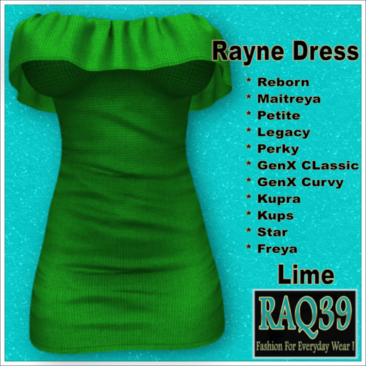 [R39] Rayne Dress-Lime