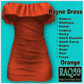 [R39] Rayne Dress-Orange