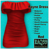 [R39] Rayne Dress-Red