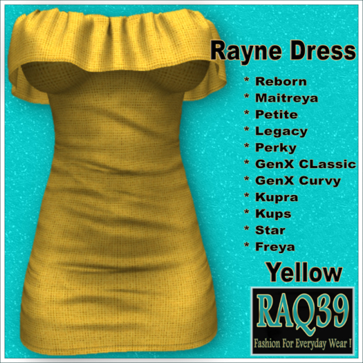 [R39] Rayne Dress-Yellow