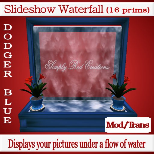SRC Slideshow Waterfall (Dodger Blue Wood)