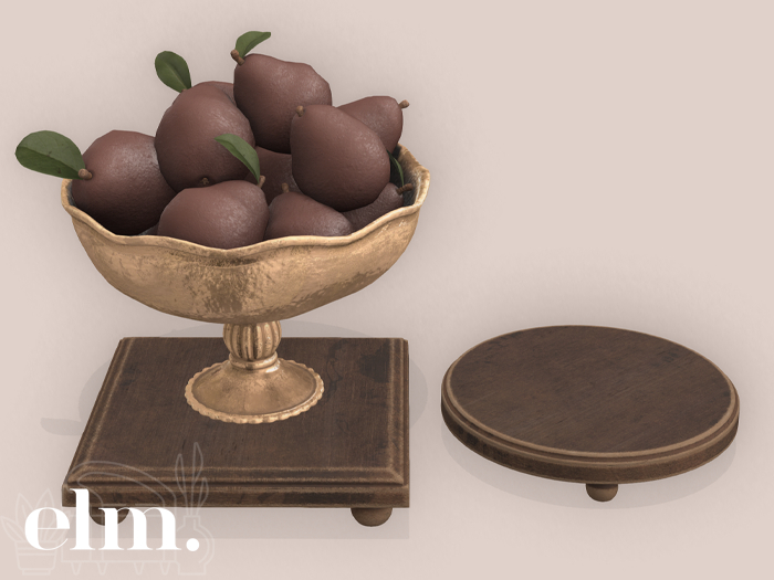 Elm. Lilith Console Decor ~Pear Bowl