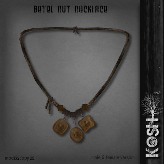 KOSH- BETEL NUT NECKLACE