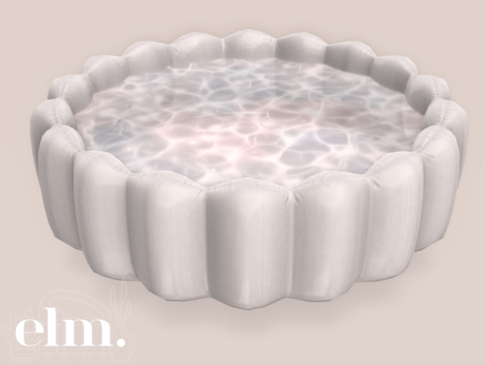 Elm. Kara Inflatable Pool ~ White [PG]