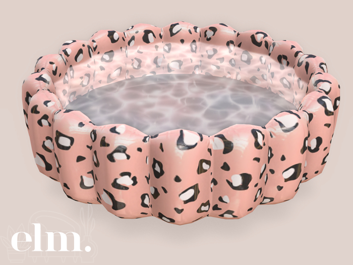 Elm. Kara Inflatable Pool ~ Pink Leopard [PG]
