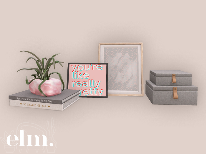 Elm. Cora Closet ~ Decor Pack