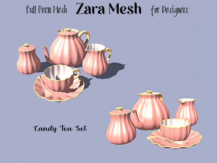 ZM - Kitchen - Candy Tea Set FULL PERMS