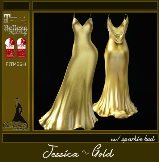 Second Life Marketplace - Charisma's Designs Jessica Gold (add to unpack)