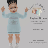 BlessidBabies ELephant Dreams  Rock Blue (Add)