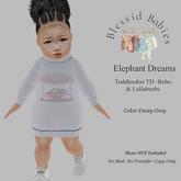 BlessidBabies ELephant Dreams Dusty Grey (Add)