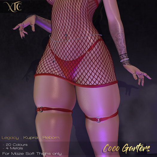 -XTC- Soft Thighs / Coco Leg Garters 