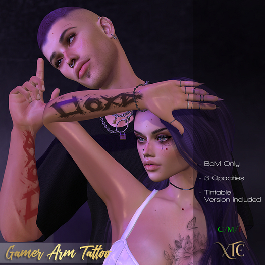 -XTC- Gamer Arm Tintable Tattoo