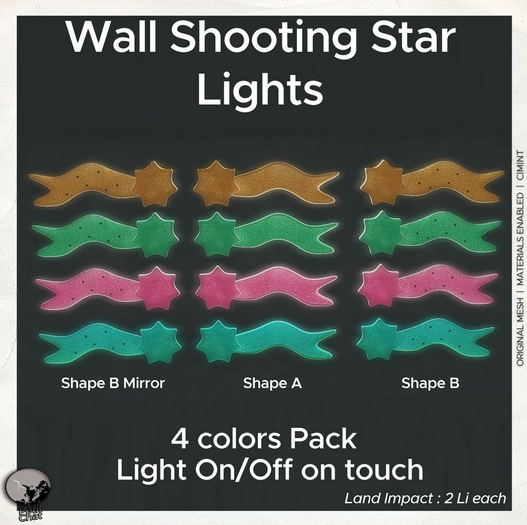 *PC* Wall Shooting Star Lights Set
