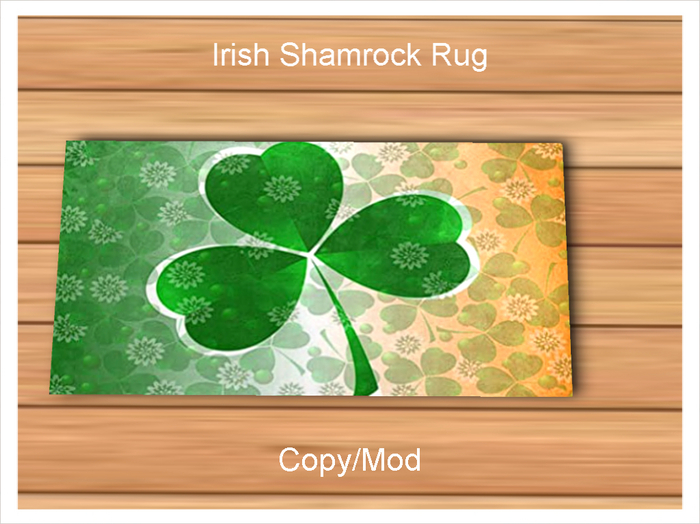 *CC* Irish Shamrock Rug 