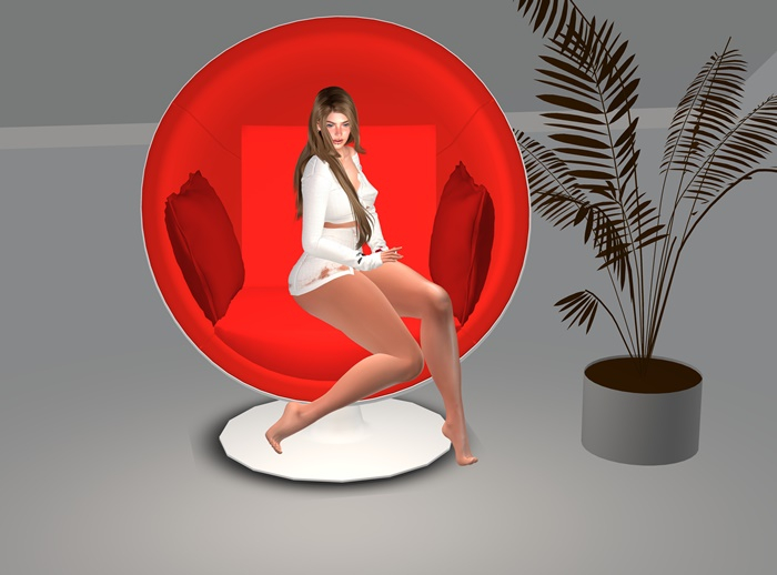 MESH ROUND CHAIR FULL PERM